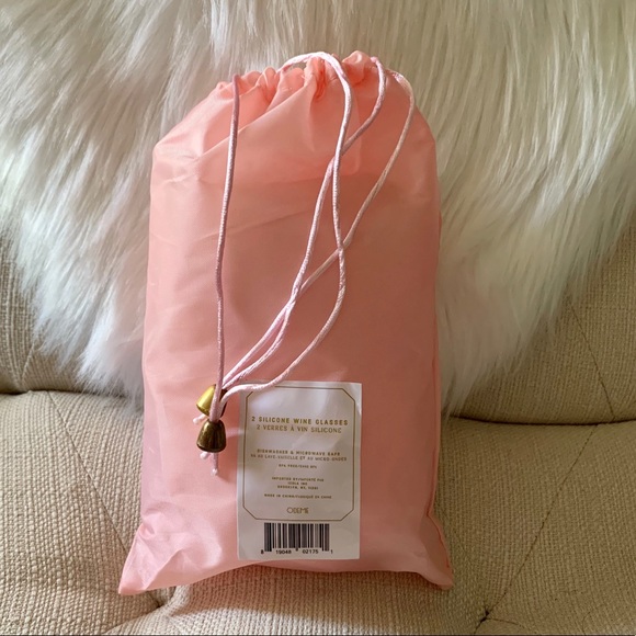 NWT Odeme Set of Two Silicon Wine Glasses - Picture 3 of 4